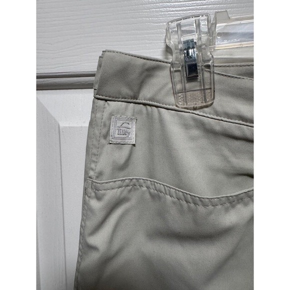 EUC Tilley straight leg adjustable waist straight leg tan trouser pants Size 12 - Picture 2 of 7